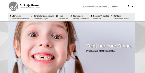 Hotel Internetseite Design