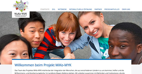 Webdesign für das Projekt Miko-Myk Kreisverwaltung Mayen